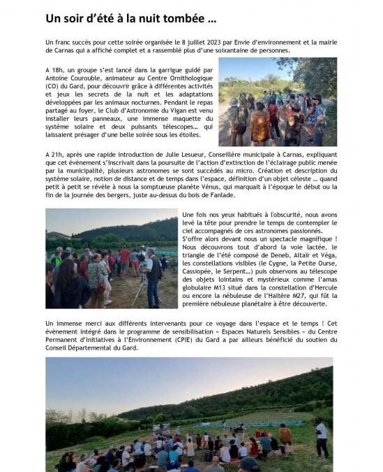 2023-07 Un soir à la nuit tombée