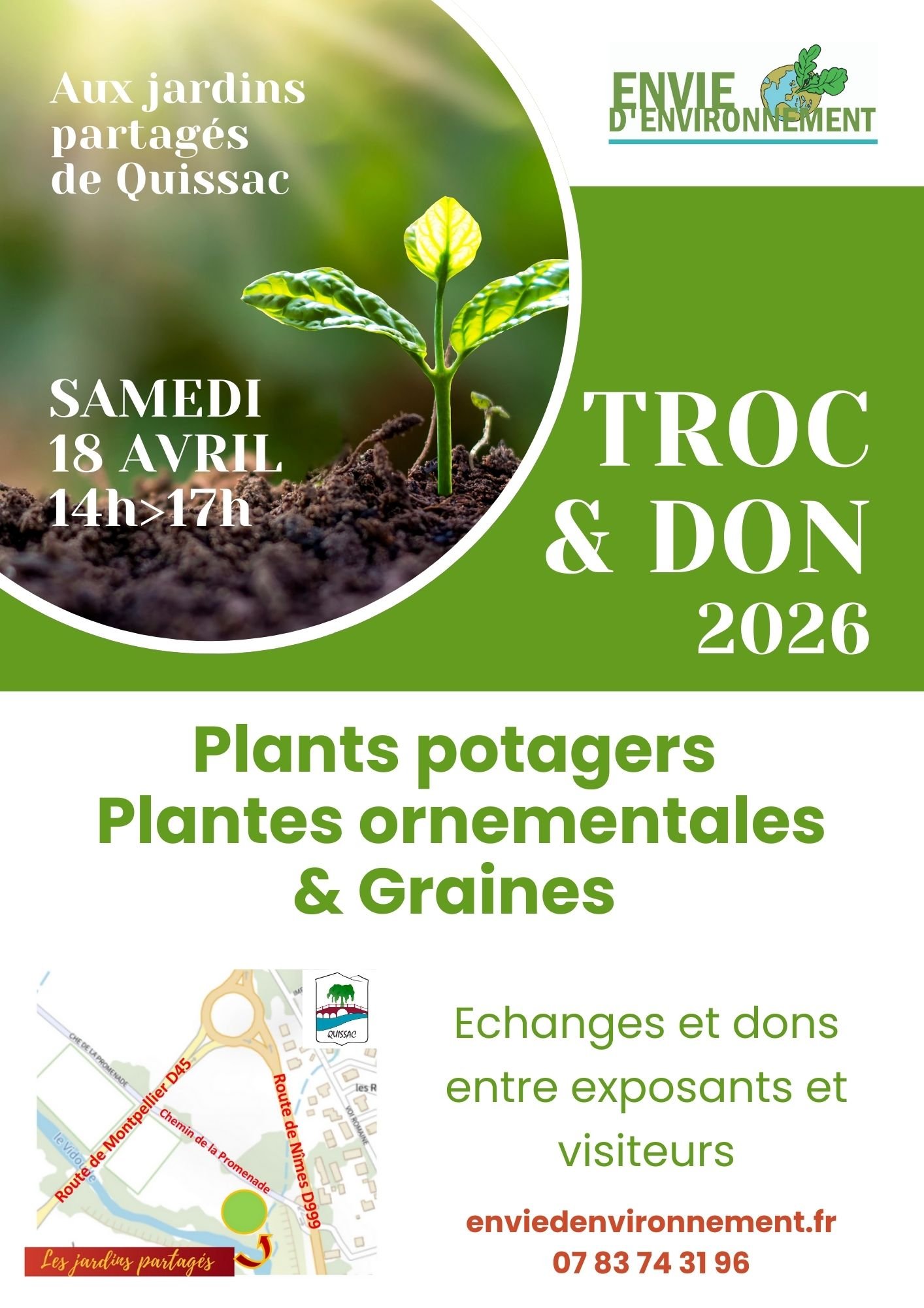 Troc/don - plants potager, plantes ornementales & graines