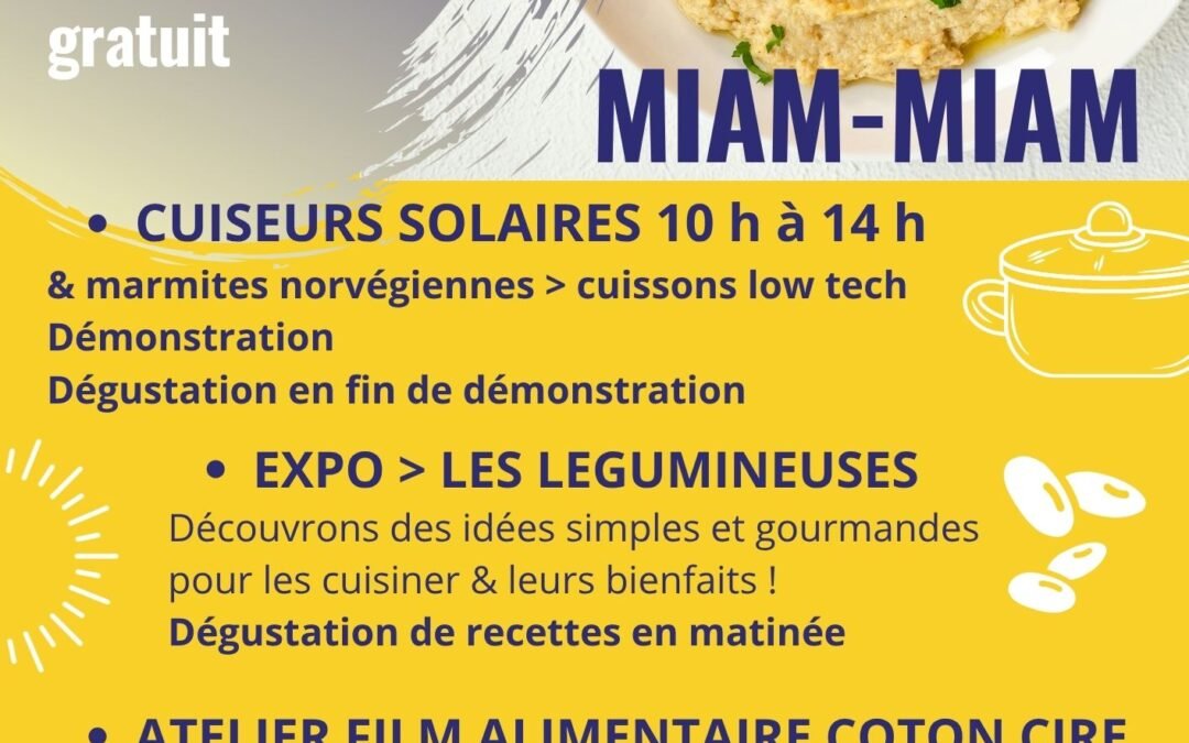 MIAM MIAM, cuisinons autrement aux Jardins partagés